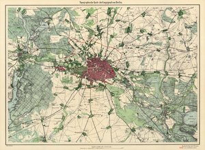 Carte de Berlin, publiée par D. Reimer Verlag, Berlin, 1871